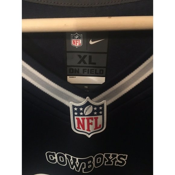 Dallas Cowboys Ezekiel Elliott 21 Men’s XL Nike Navy On Field‎ Authentic Jersey - Picture 2 of 7